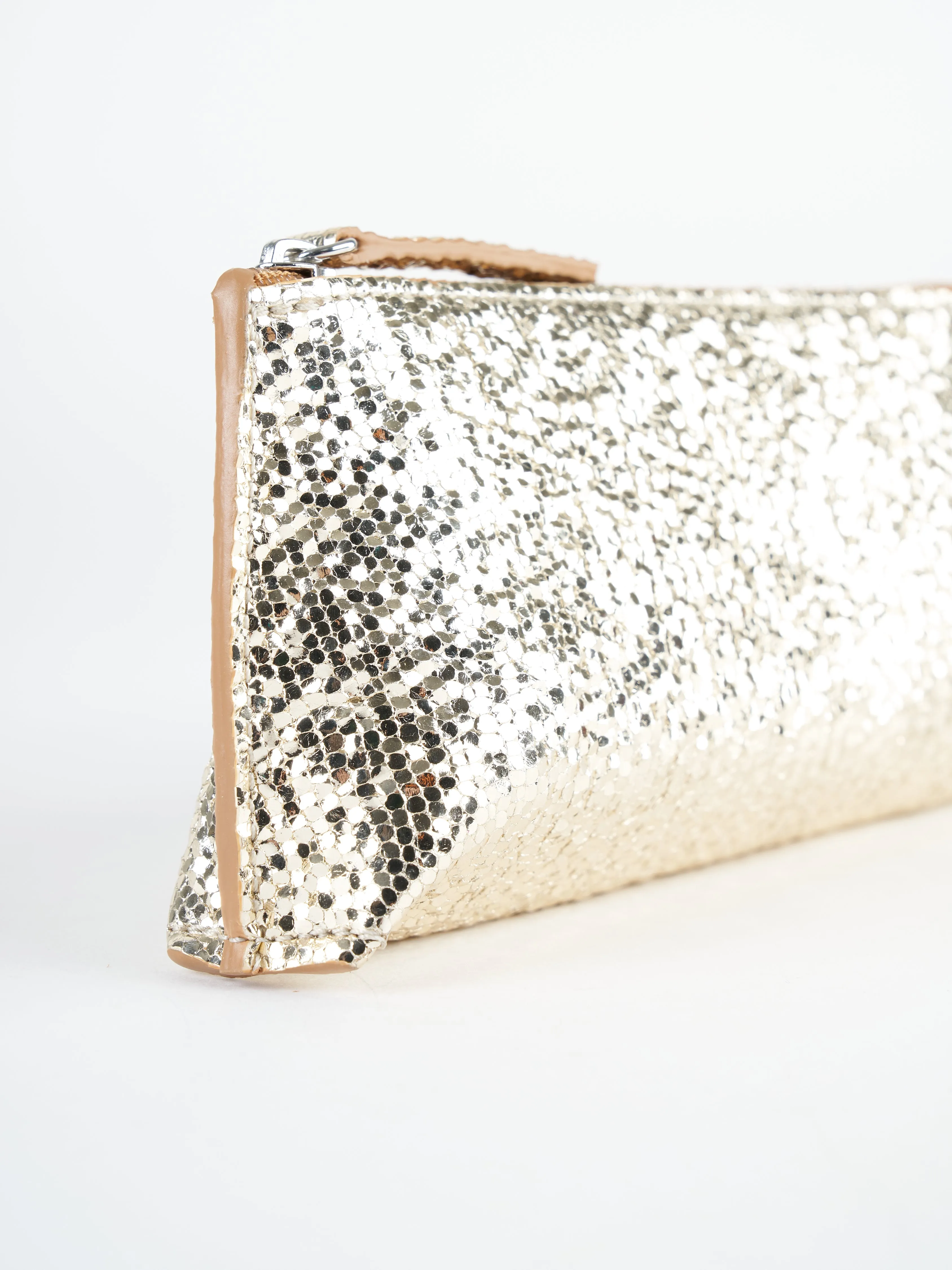 eyeglass pouch - prosecco sheepskin