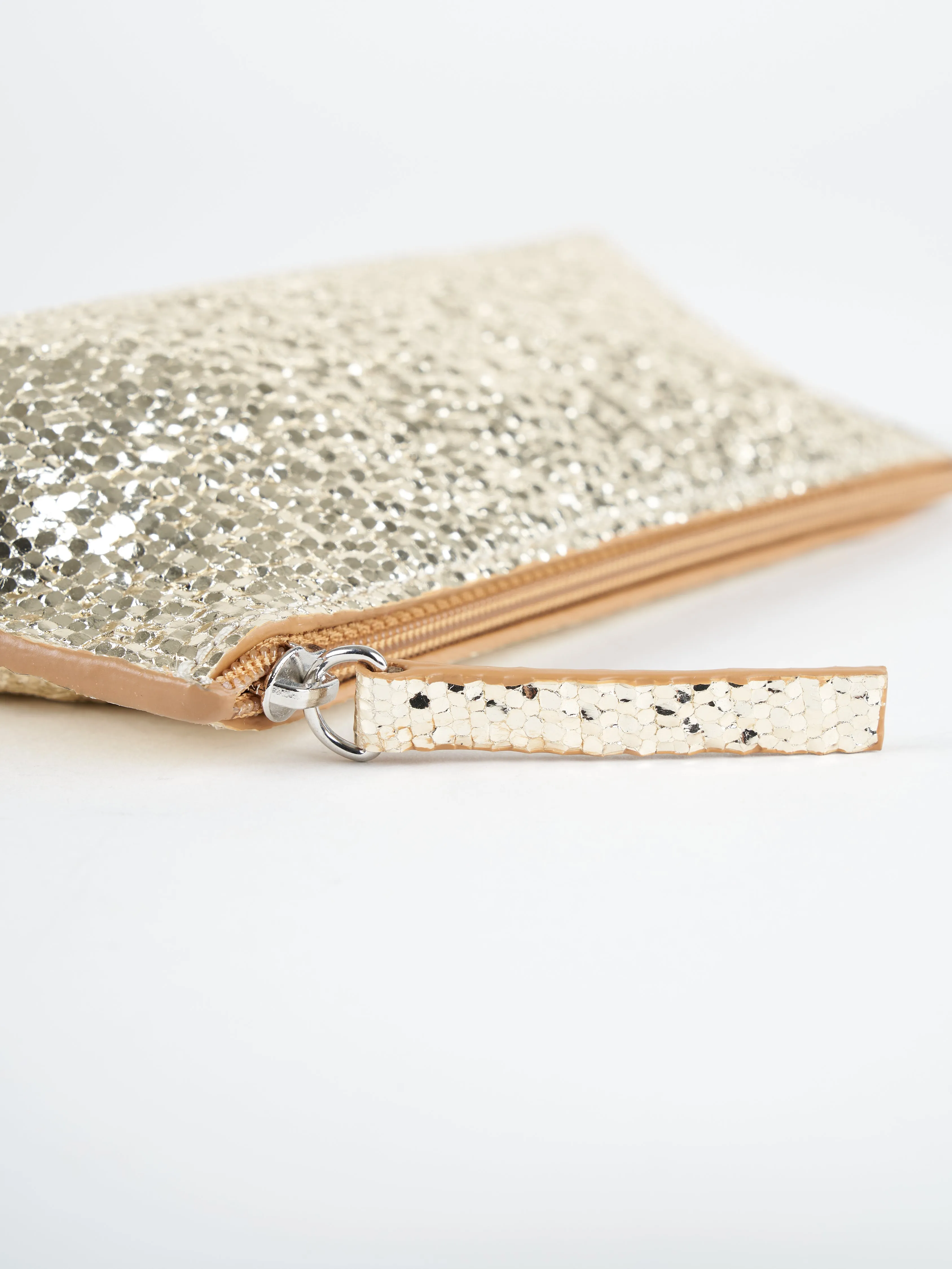 eyeglass pouch - prosecco sheepskin
