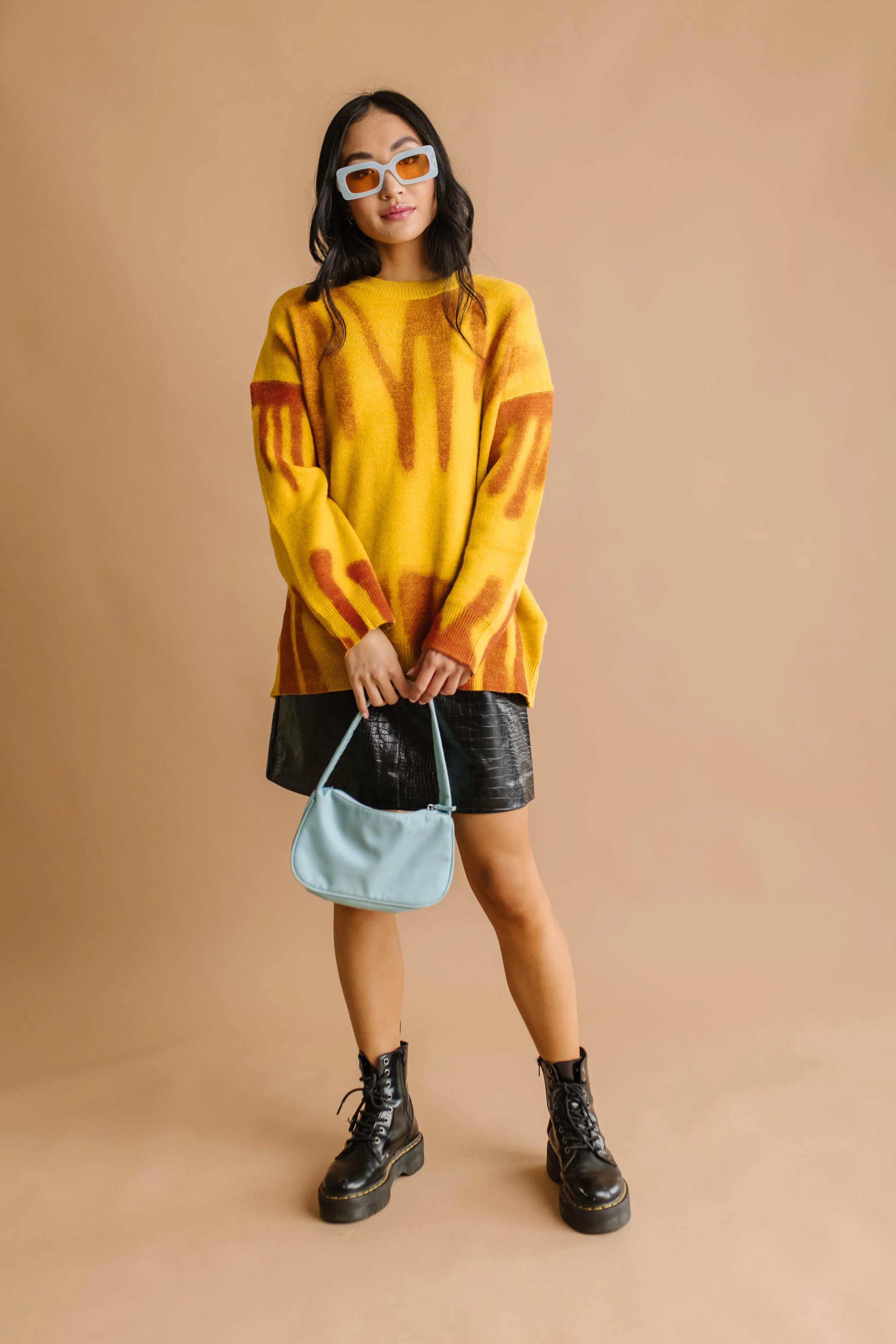 Fall Edit Croc Mini Skirt