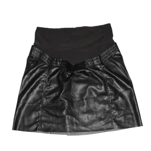 Faux Leather Mini Skirt