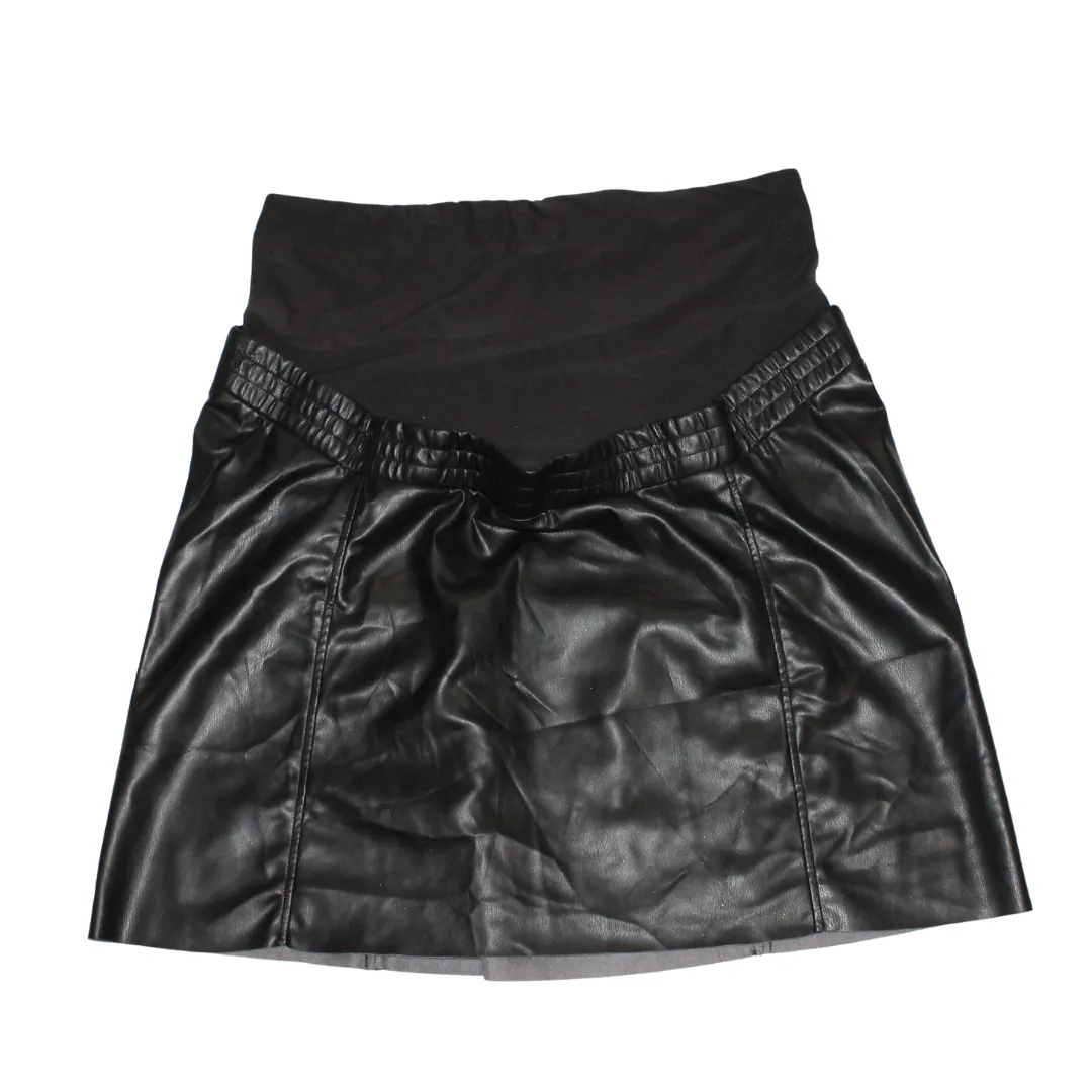 Faux Leather Mini Skirt