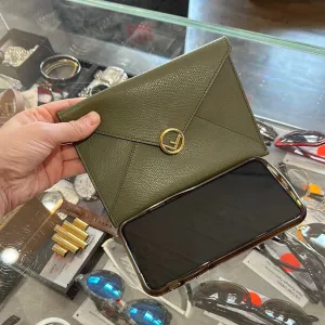 Fendi Envelope small Pouch in Green
