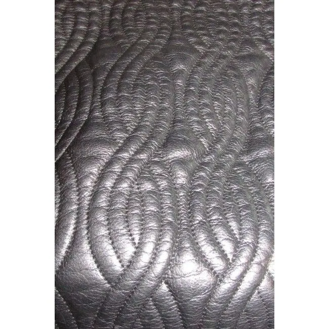 Fendi Pasta Tote Style Purses Supple Black Quilted Leather With Curvy Pasta Or Noodle Like Design An