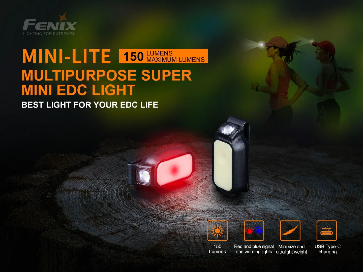 FENIX MINI-LITE Rechargeable Flashlight - Black