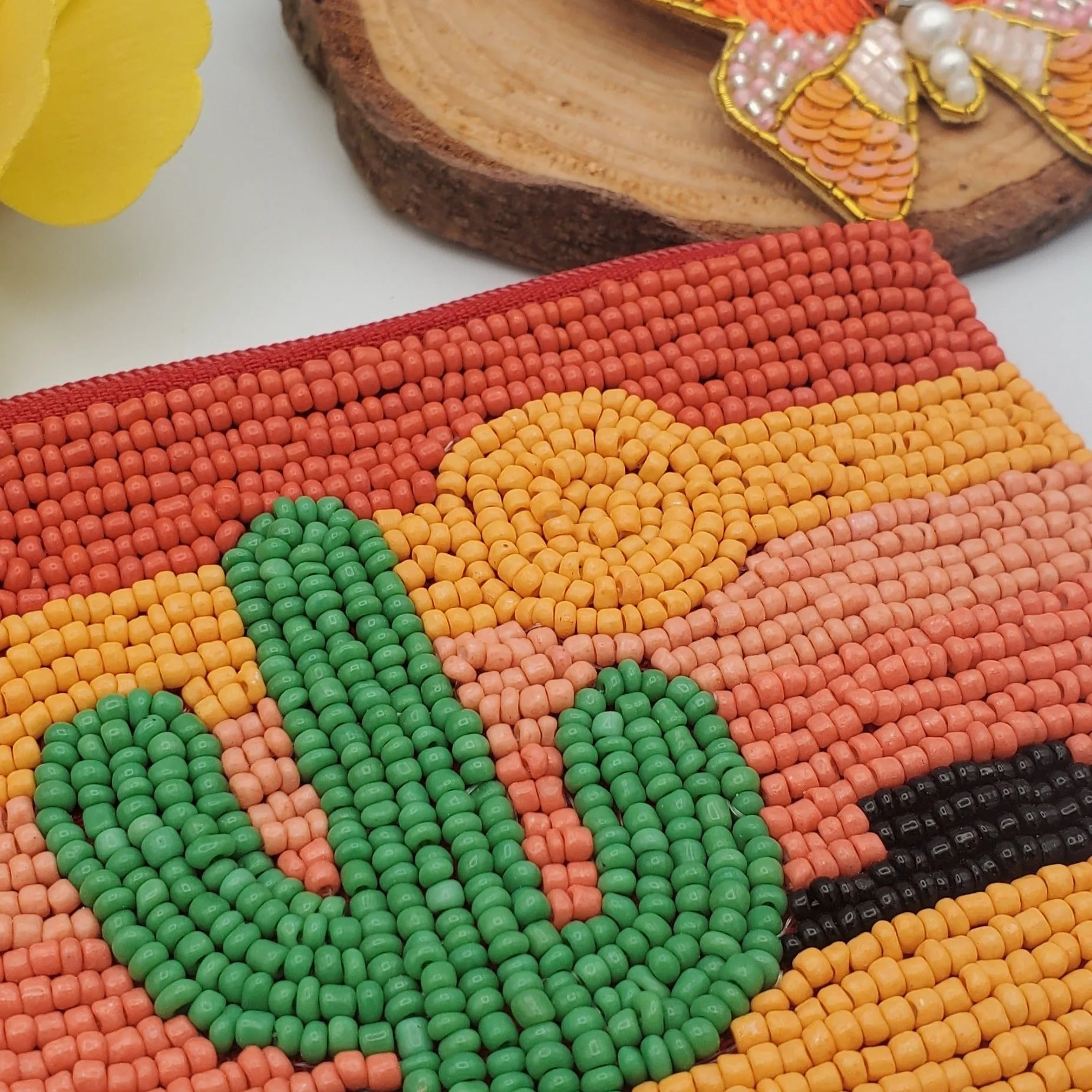 Festive Beaded Pouch