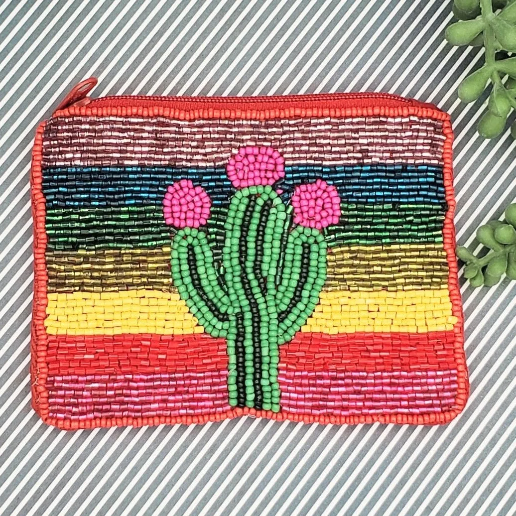 Festive Beaded Pouch