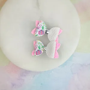 Flamingo on Vacation Micro Mini Bows