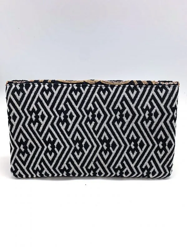Floral Beaded Envelope Clutch (PRE)