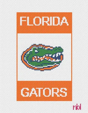 Florida Gator Mini Flag Canvas
