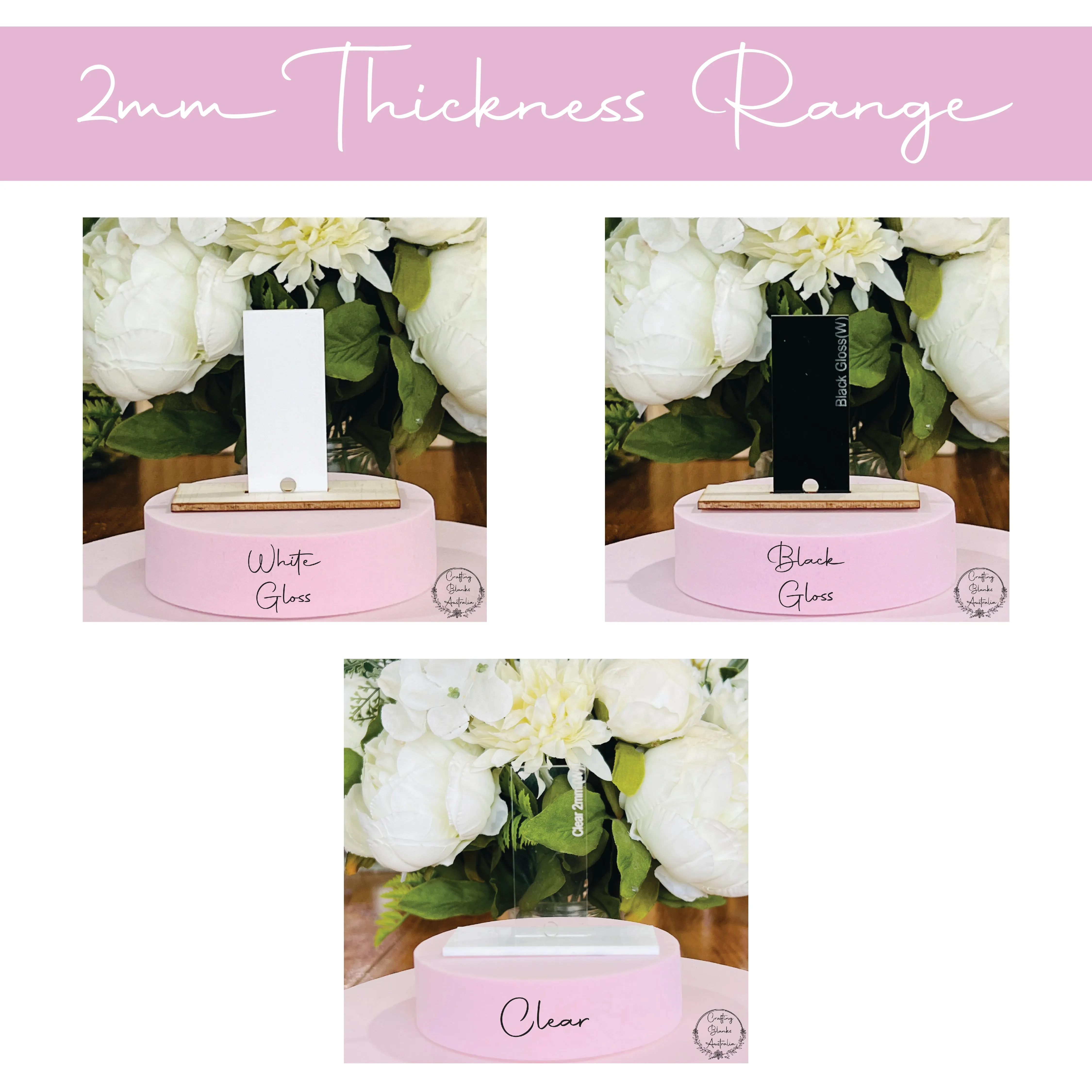 Flower • Arch Blank Tag • 50mm x 90mm