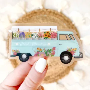 Flower Truck Sticker