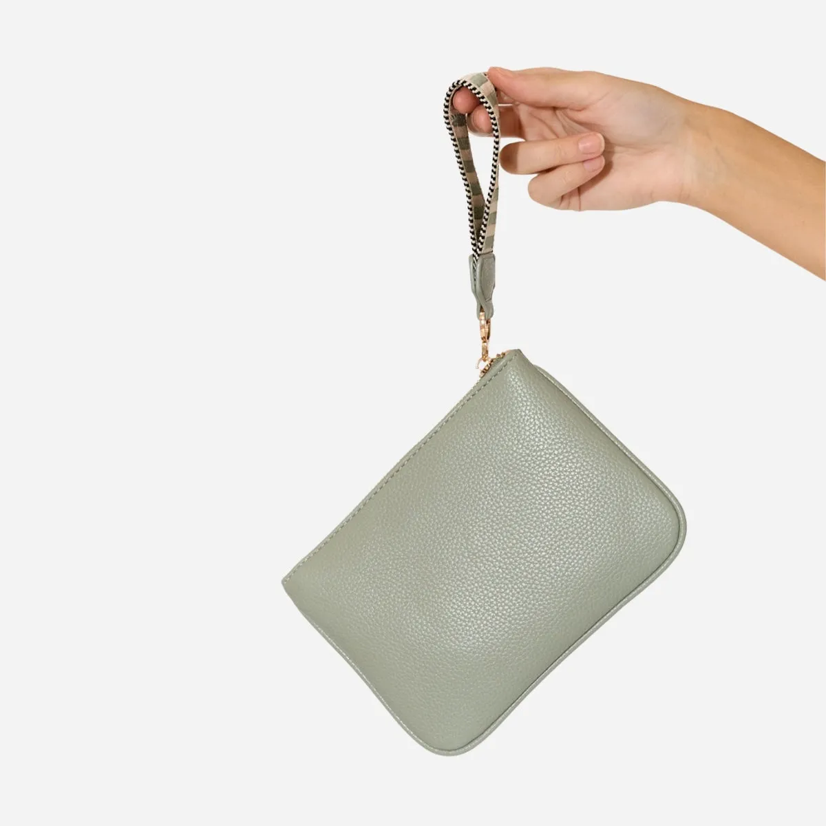 Frankie Webbing Pouch (Sage)
