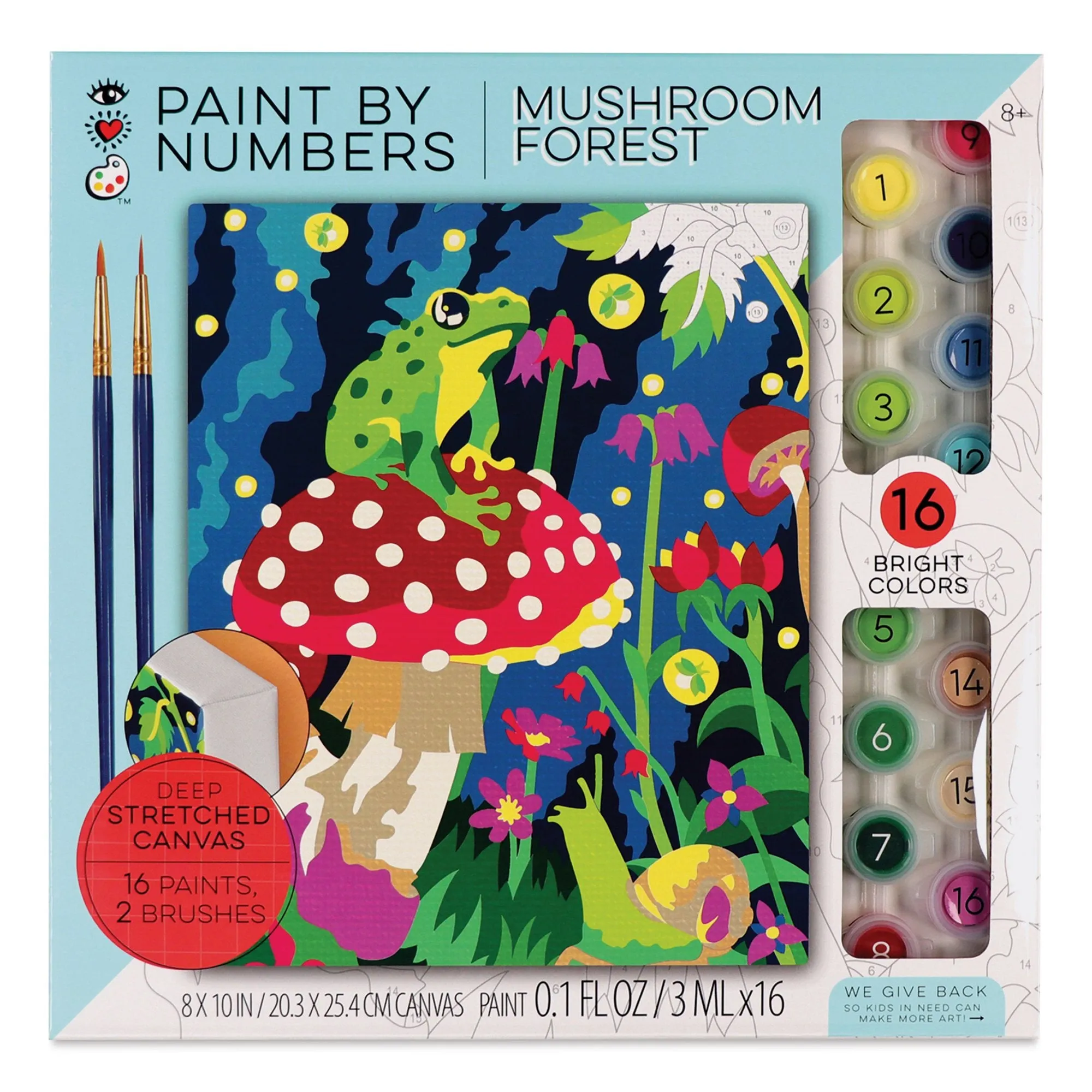 Frog and Mushroom - Paint By Number Kit