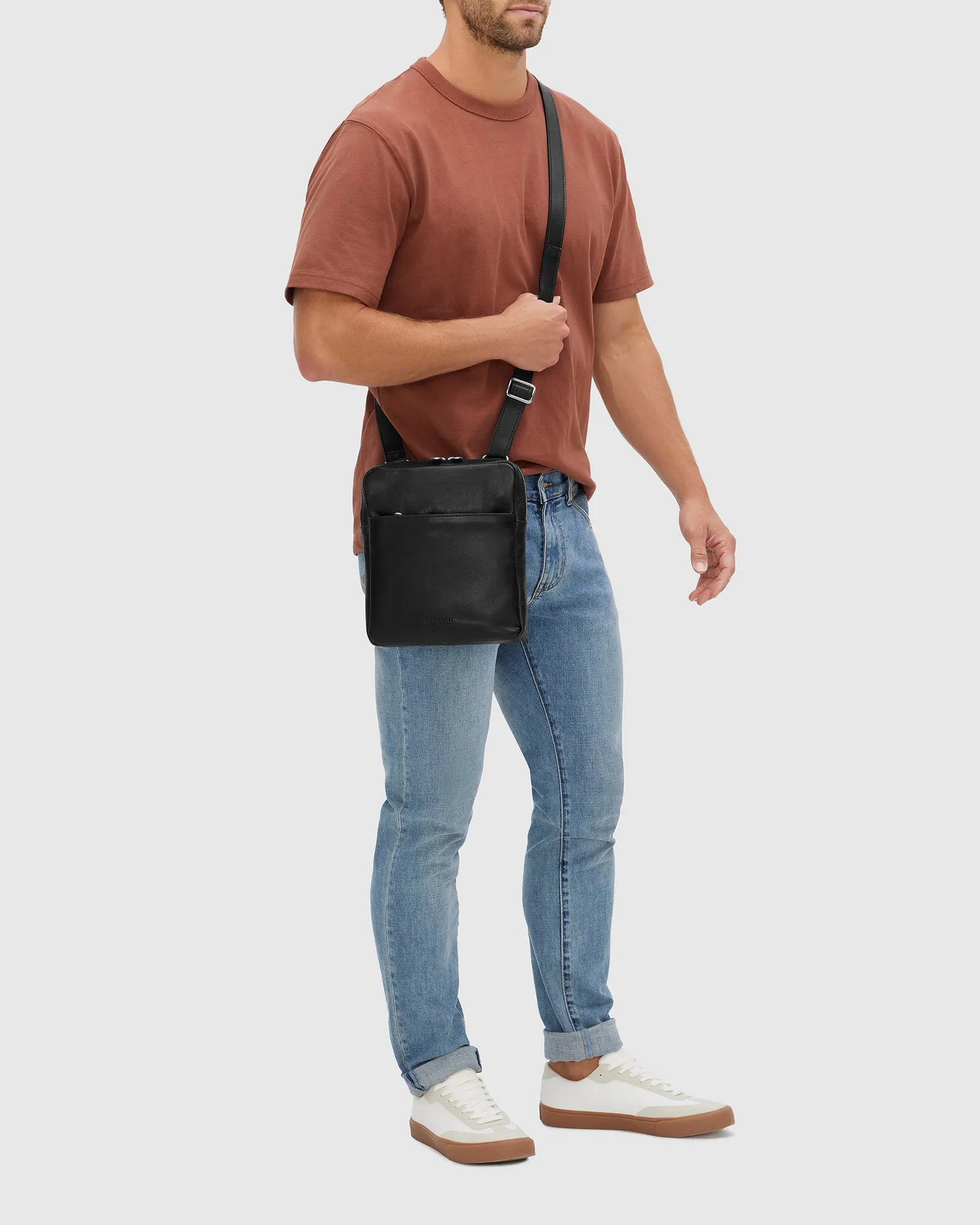 Gaius Black - Leather Satchel Bag