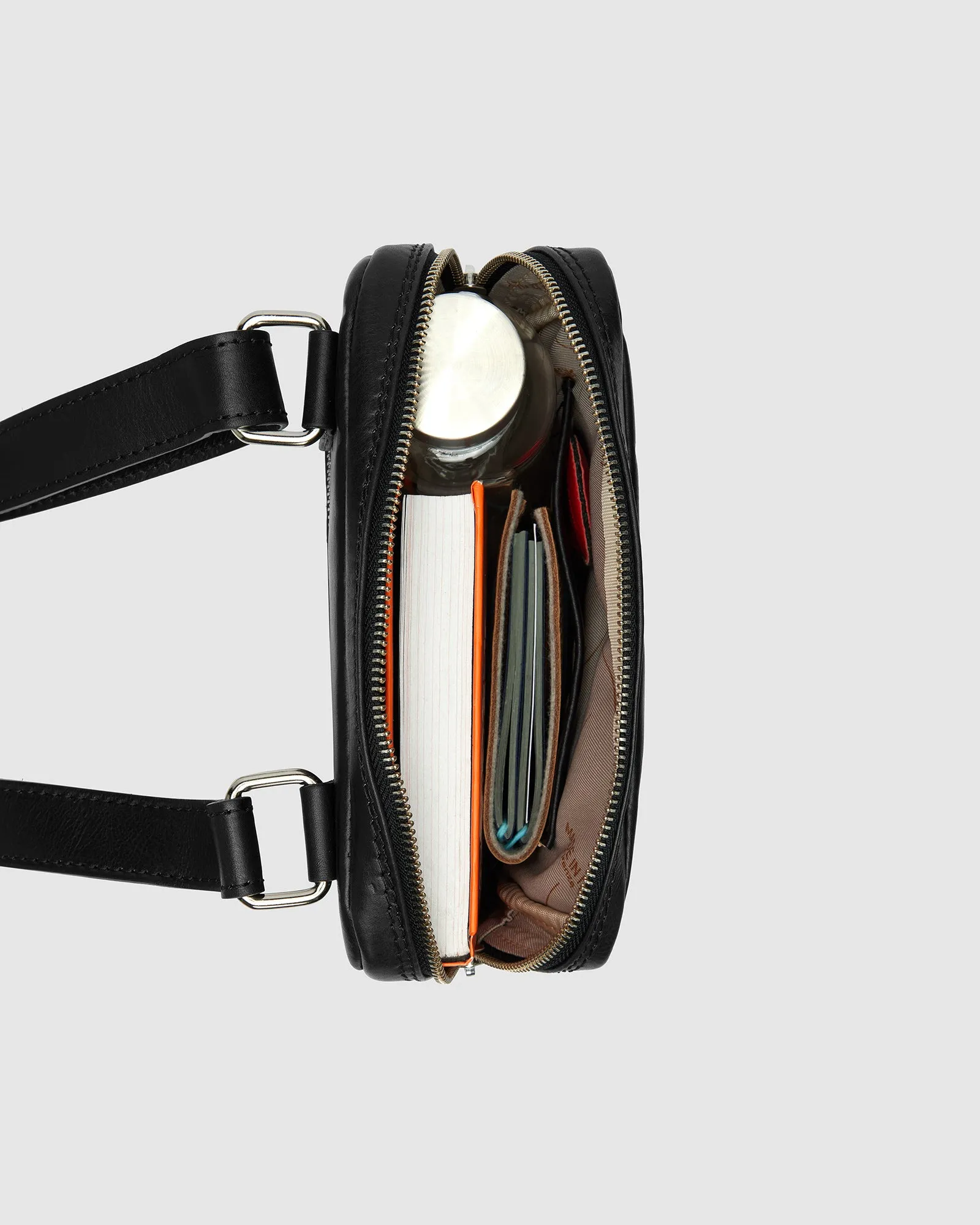 Gaius Black - Leather Satchel Bag