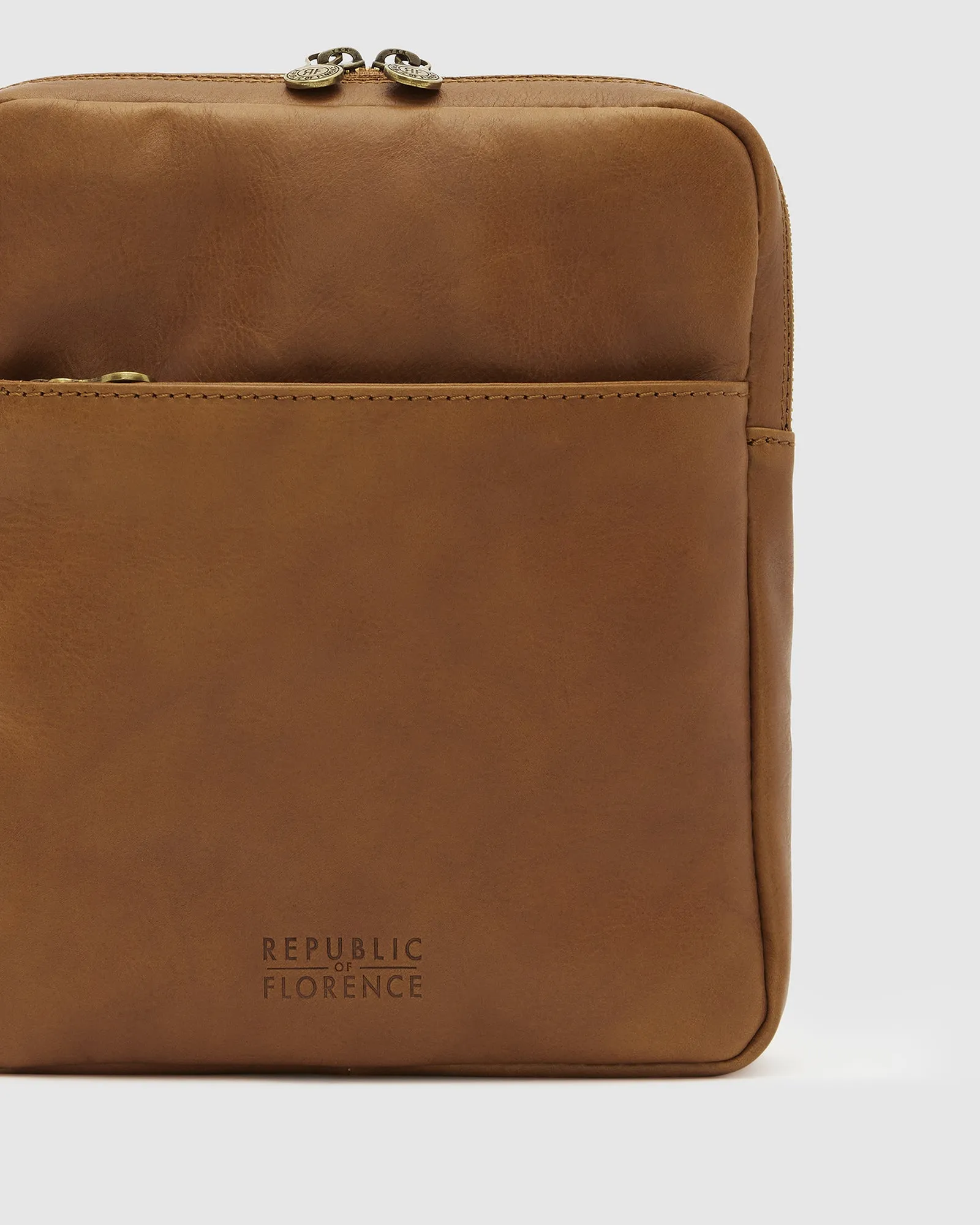 Gaius Matt Tan - Leather Satchel Bag