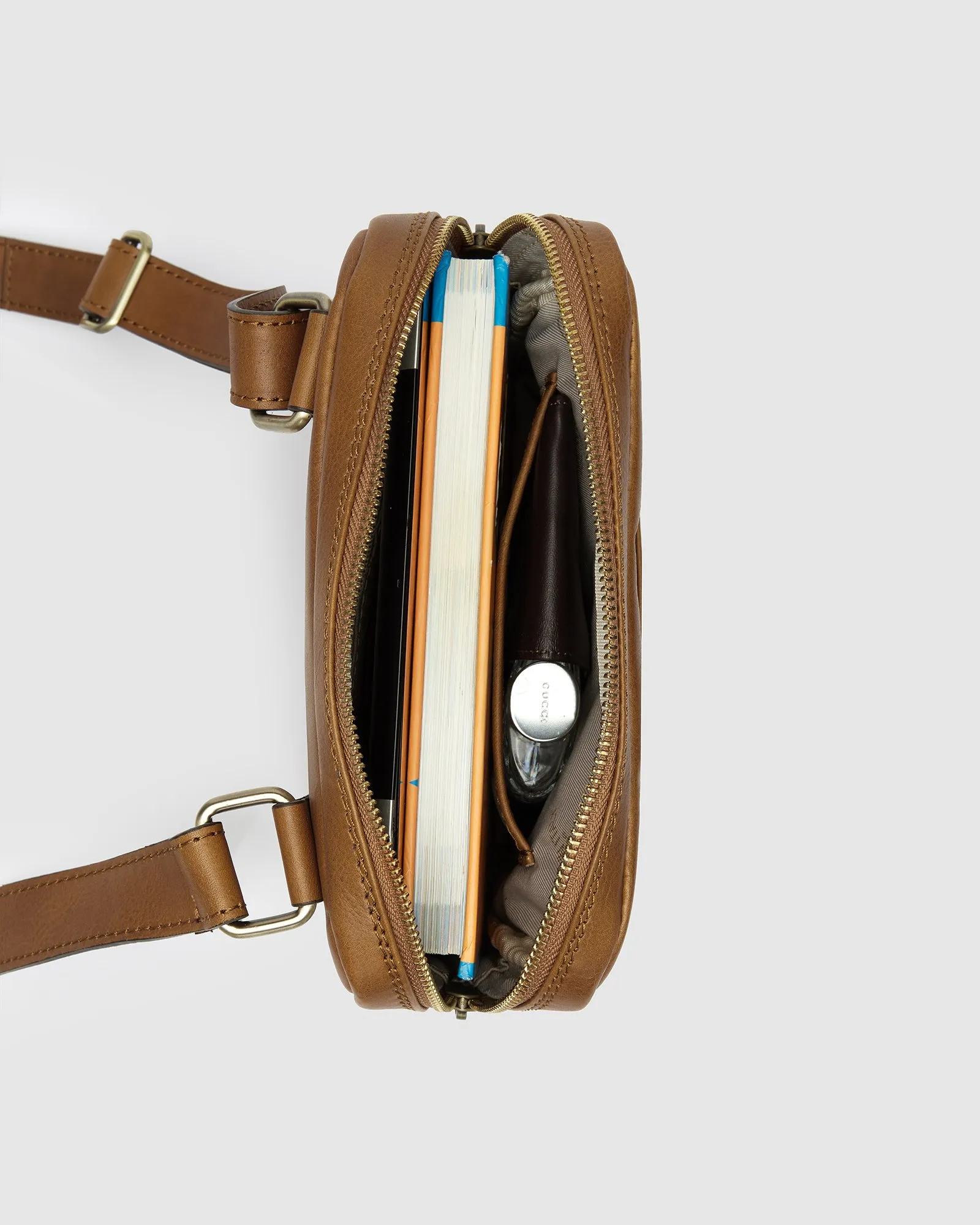 Gaius Matt Tan - Leather Satchel Bag
