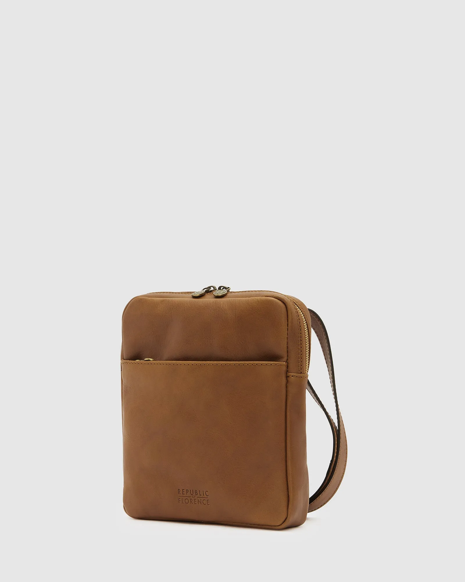 Gaius Matt Tan - Leather Satchel Bag