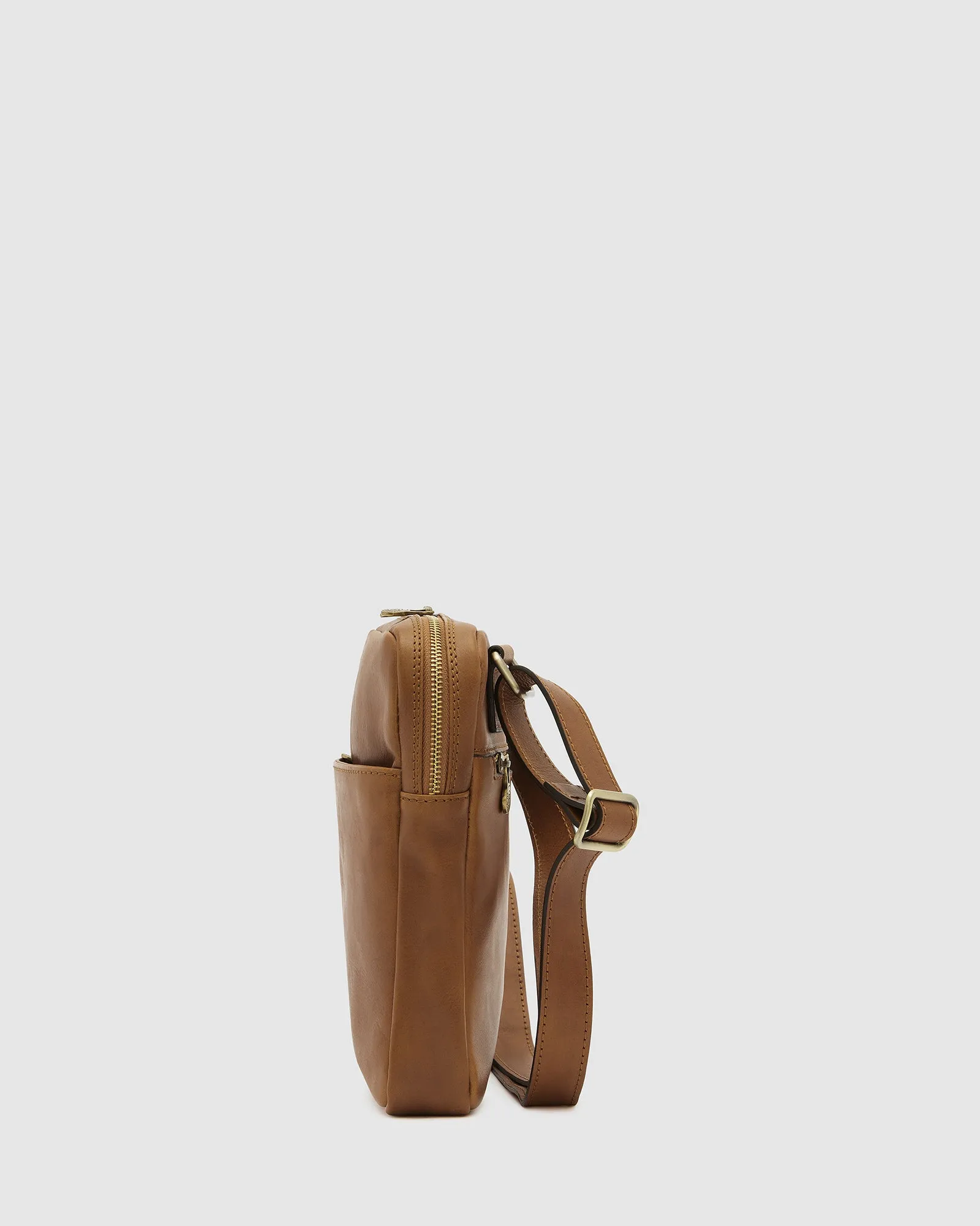 Gaius Matt Tan - Leather Satchel Bag