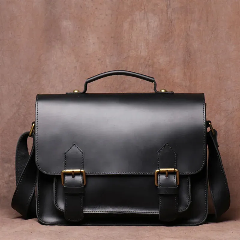 Genuine Leather Vintage Handbag for Men