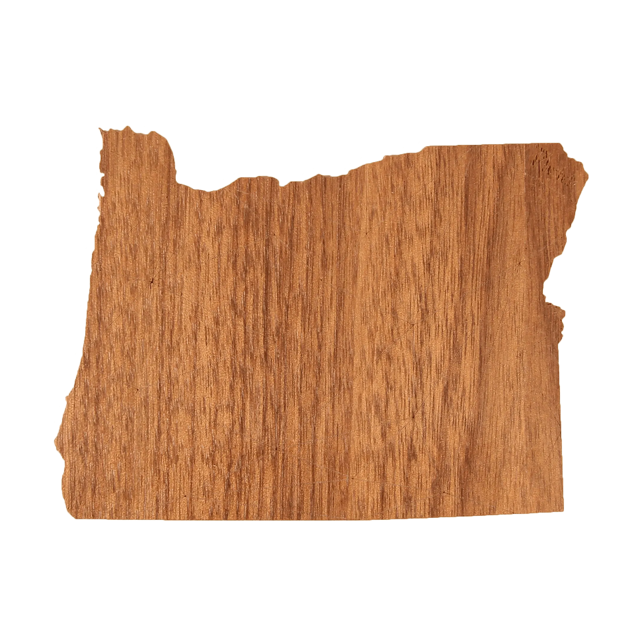 Geo Oregon Wood Sticker