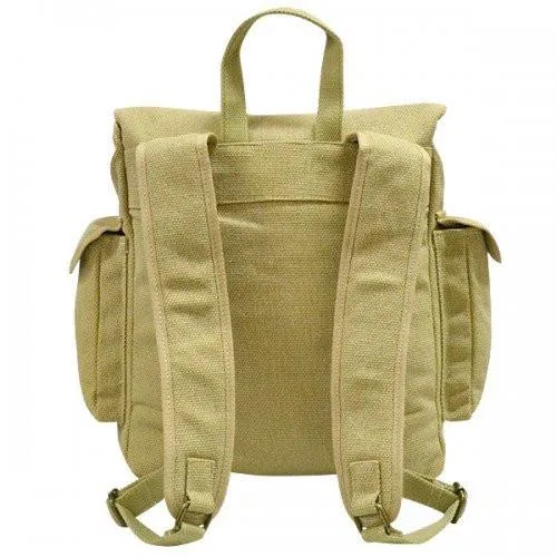 Gibson -Khaki Beige Canvas School Travel Laptop Backpack Bag