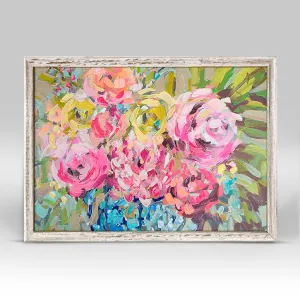 GINGER JAR FLORALS MINI FRAMED CANVAS 7x5