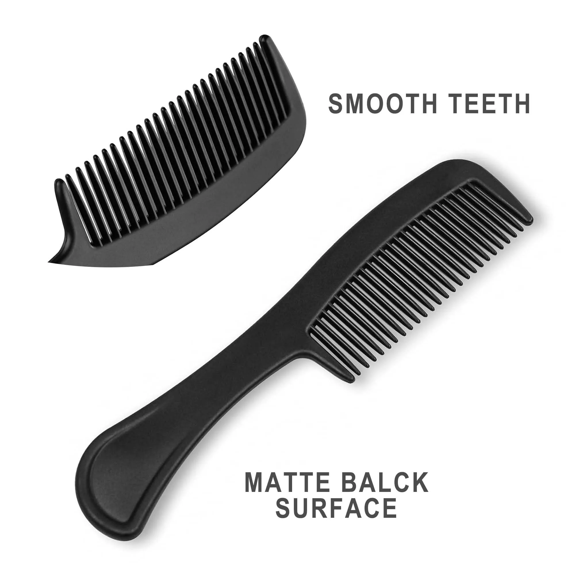 Gisdo Hair Brush and Comb Set, 100 Pcs Bulk for Homeless Individually Wrapped, Lightweight Hair Brush and Comb for Women Kids Hotel Travel (Black)