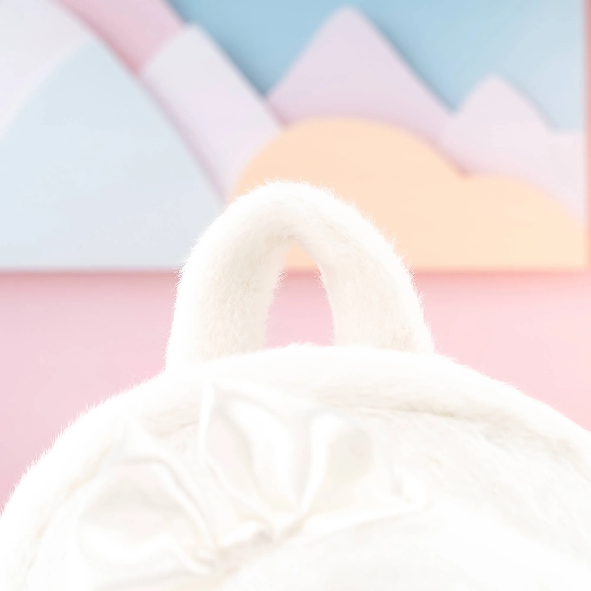 Gloveleya 11-inch Toddler Girl Backpack Snow Ferret Kindergarten Backpacks with 12-inch White Bunny Doll