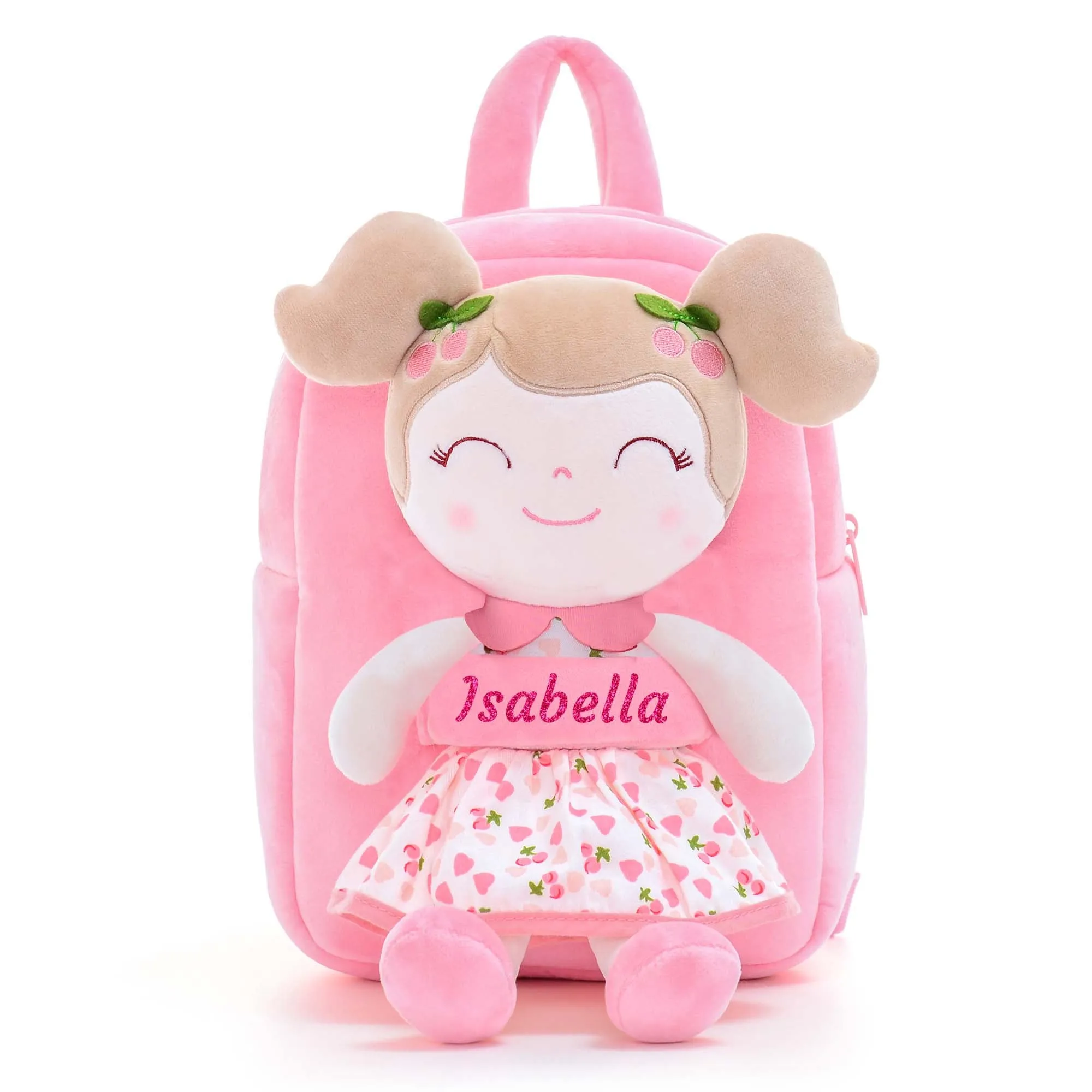 Gloveleya 9-inch Fruit Dolls Backpacks Pink Cherry