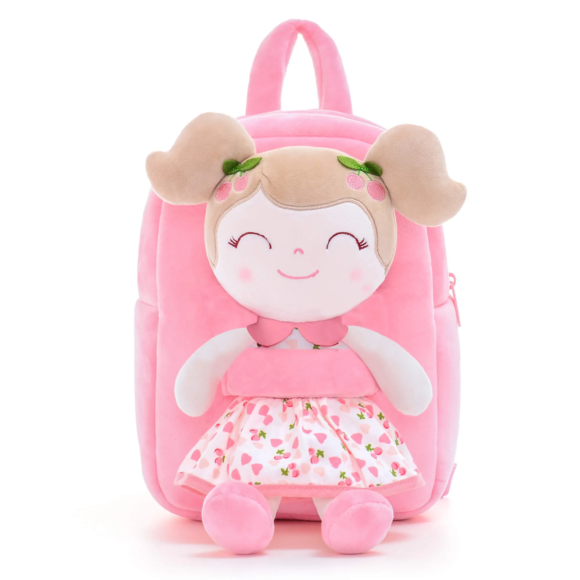 Gloveleya 9-inch Fruit Dolls Backpacks Pink Cherry
