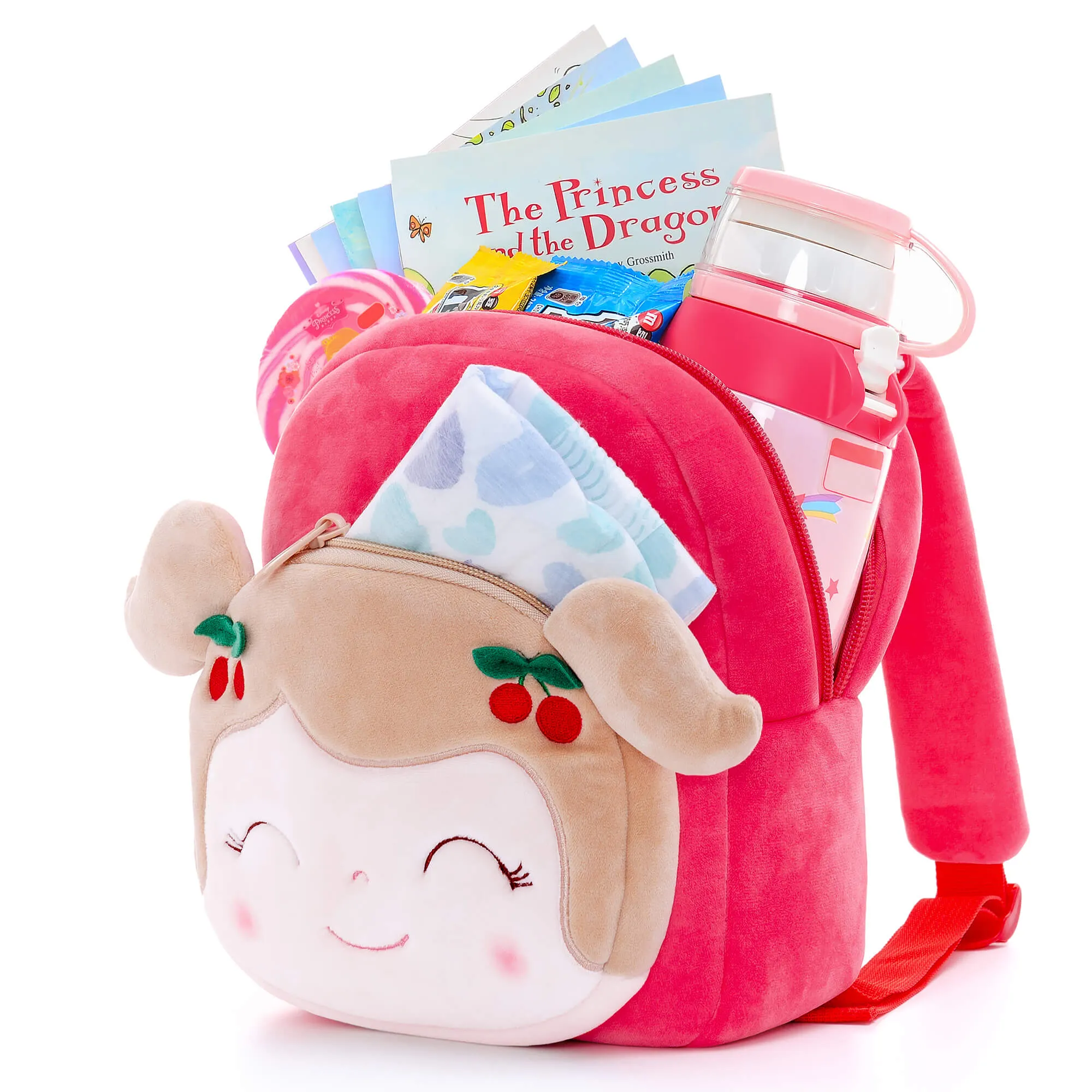 Gloveleya 9-inch Fruit Dolls Backpacks Red Cherry
