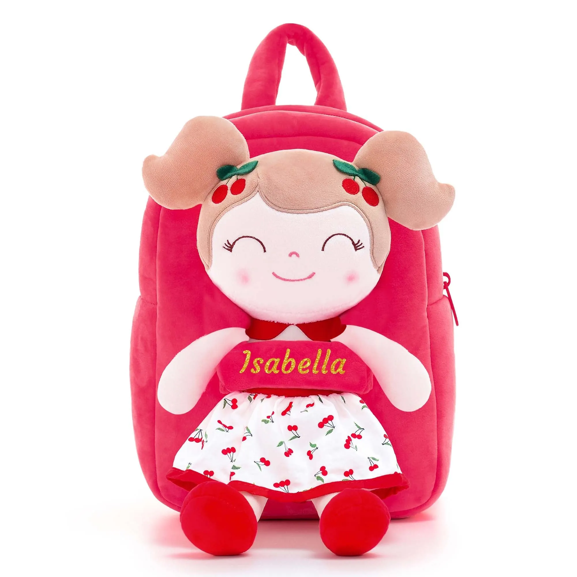 Gloveleya 9-inch Fruit Dolls Backpacks Red Cherry