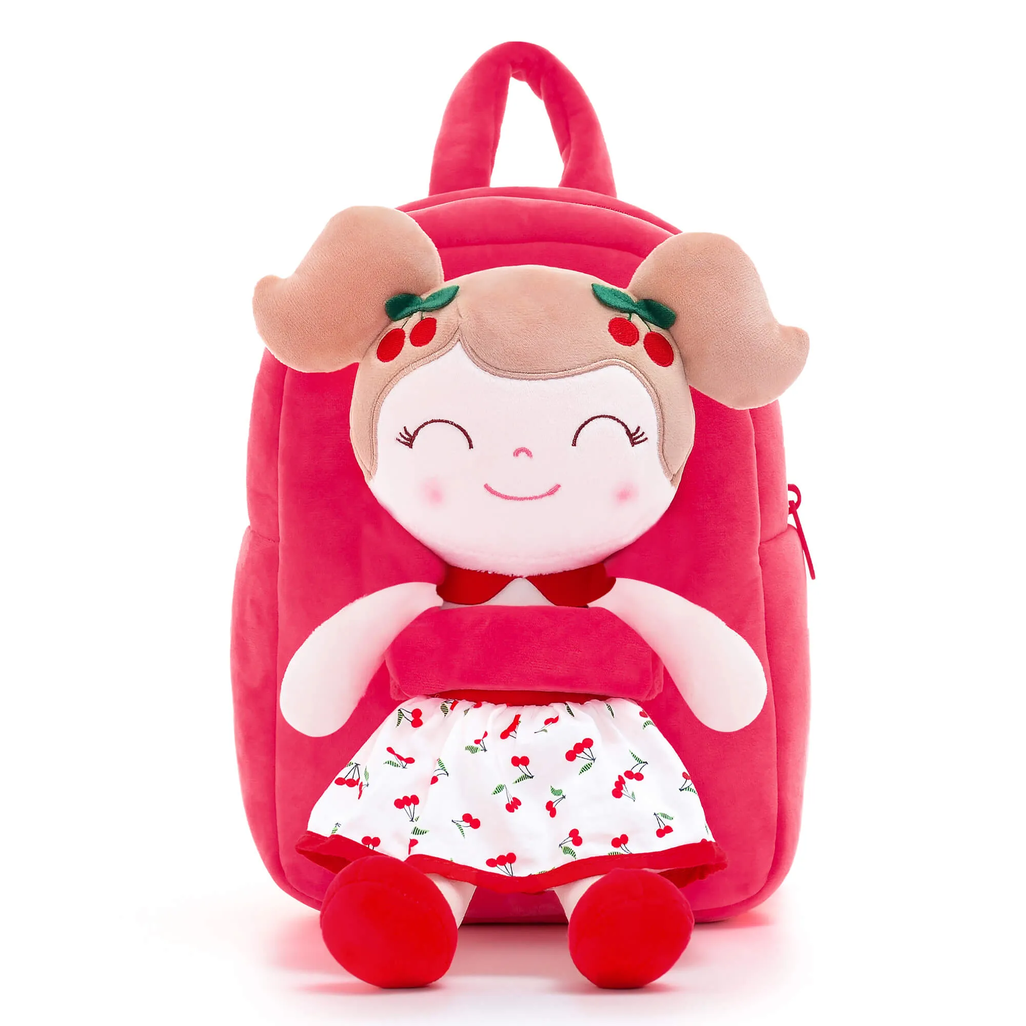 Gloveleya 9-inch Fruit Dolls Backpacks Red Cherry