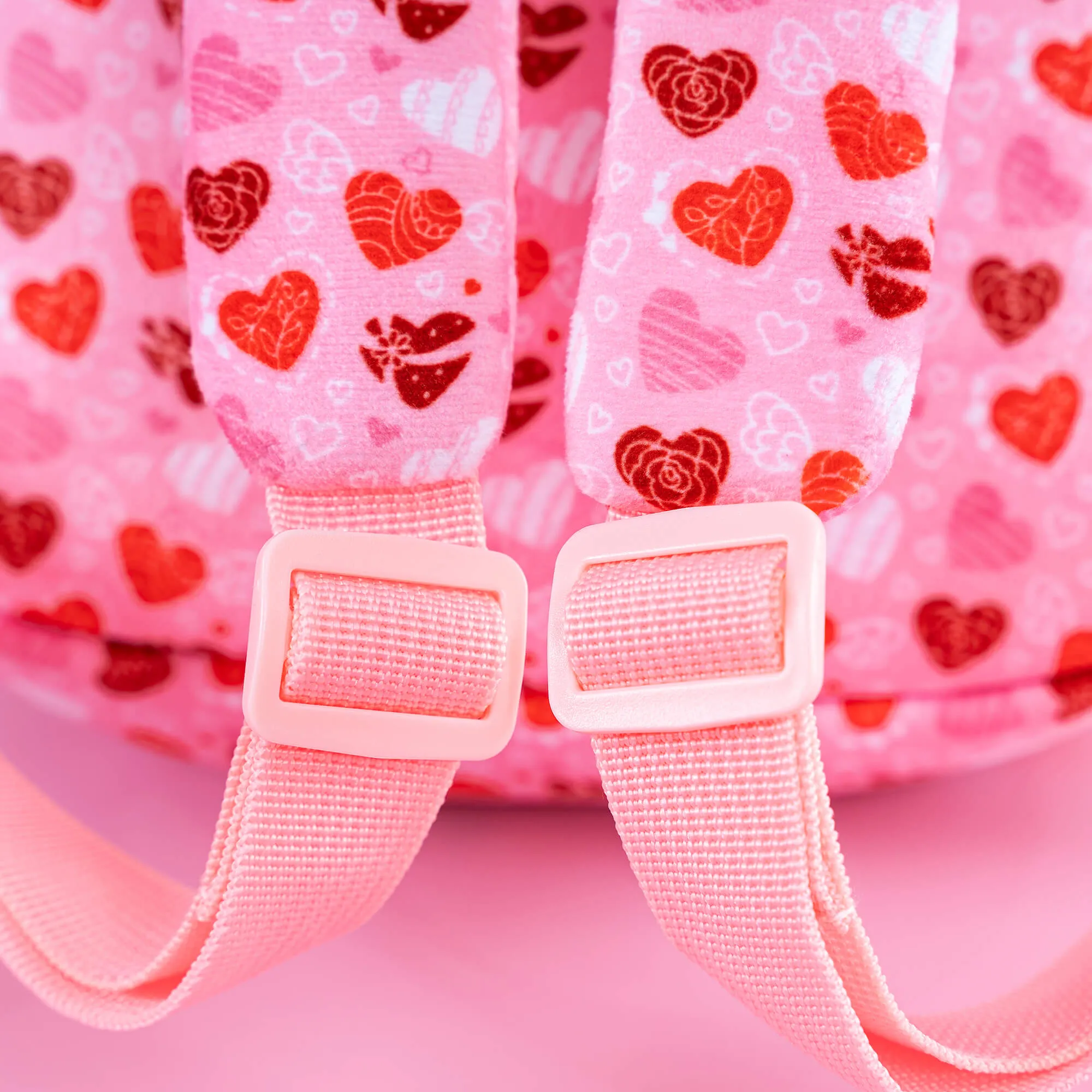 Gloveleya 9-inch Personalized Spring Girl Love Heart Dolls Backpacks Red Pink