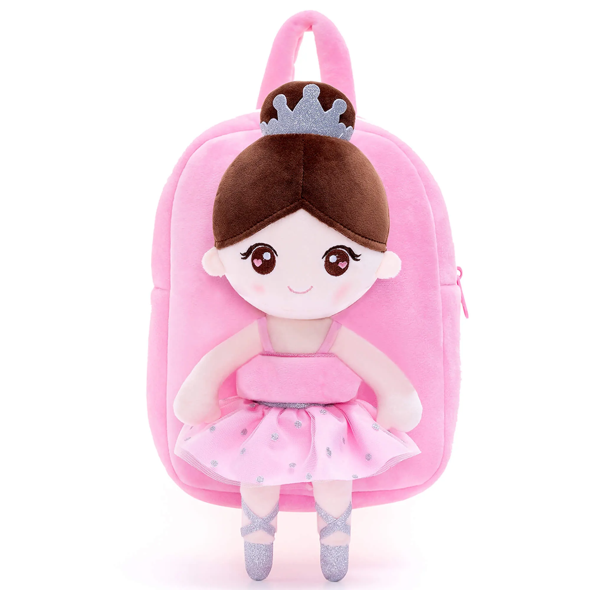 Gloveleya 9-inch Plush Ballet Girl Dolls Backpack Pink Ballet Dream
