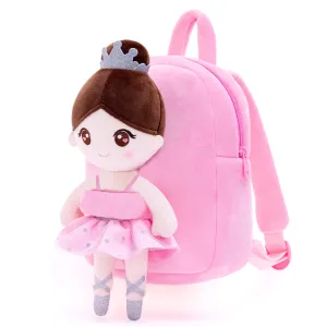 Gloveleya 9-inch Plush Ballet Girl Dolls Backpack Pink Ballet Dream