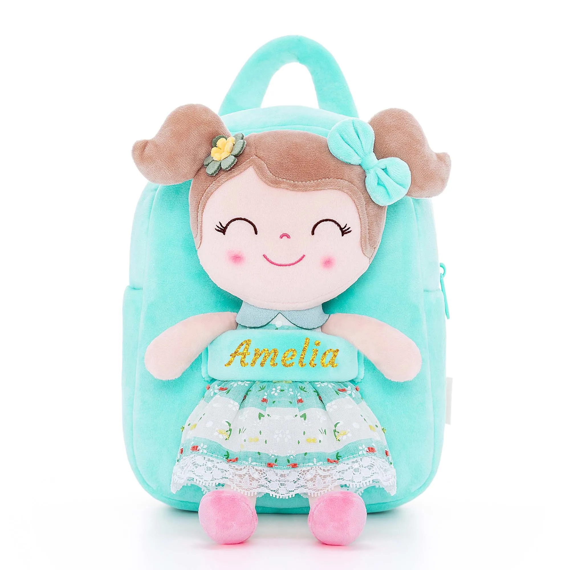 Gloveleya 9-inch Toddler Backpack Spring Girl Backpacks Green