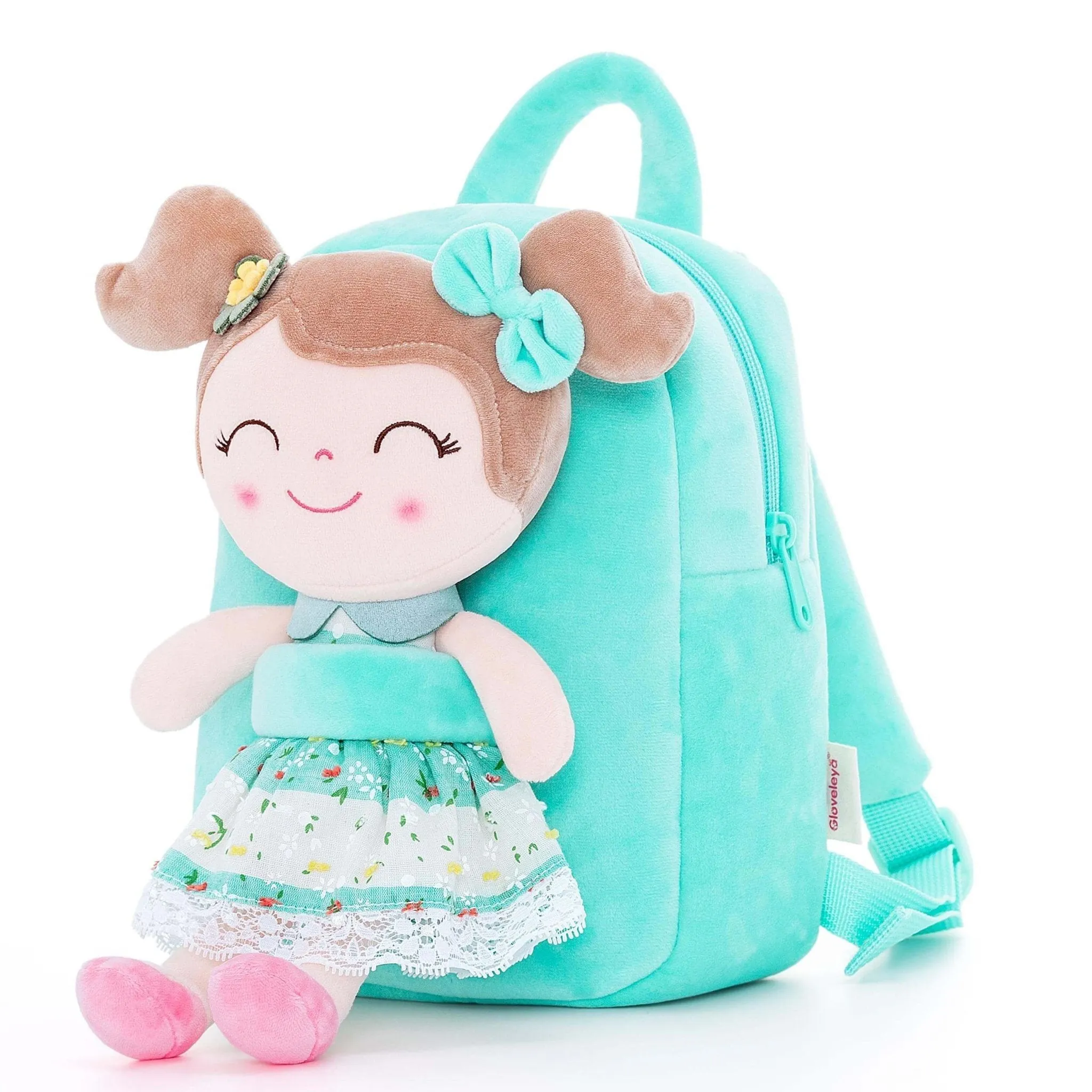 Gloveleya 9-inch Toddler Backpack Spring Girl Backpacks Green