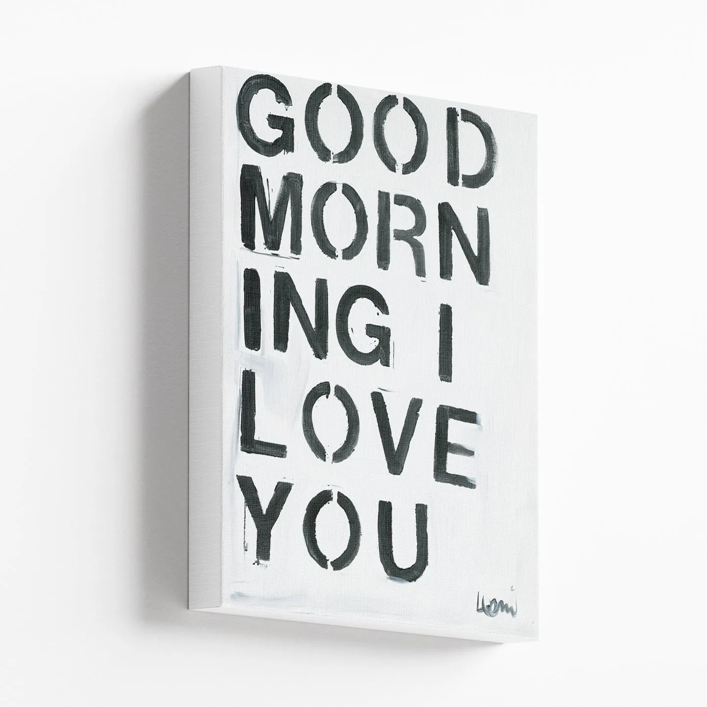 Good Morning I Love You Mini Canvas