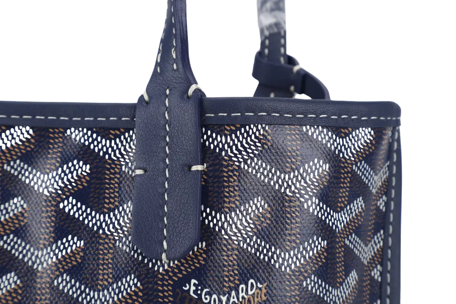 GOYARD ANJOU MINI BAG NAVY BLUE COLOR WITH DUST COVER