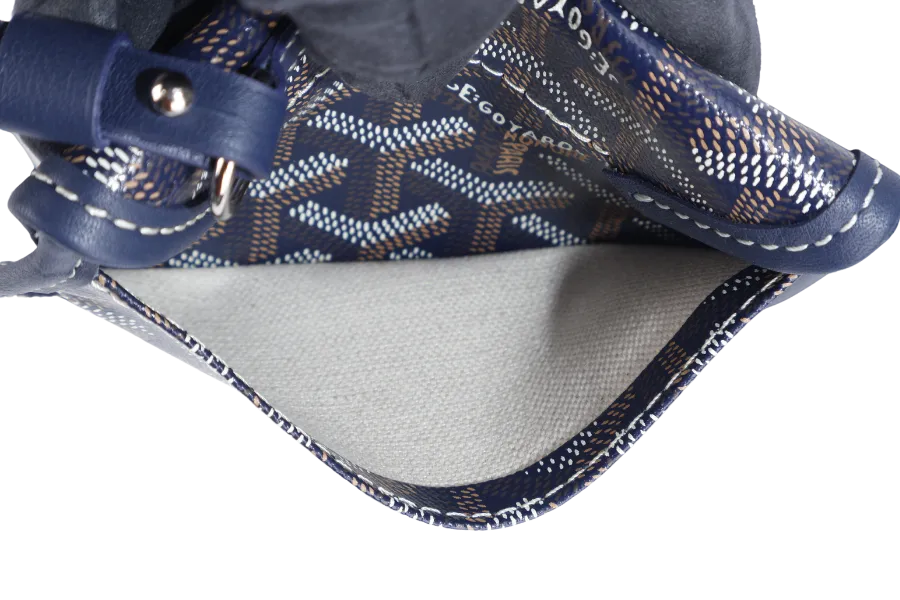 GOYARD ANJOU MINI BAG NAVY BLUE COLOR WITH DUST COVER