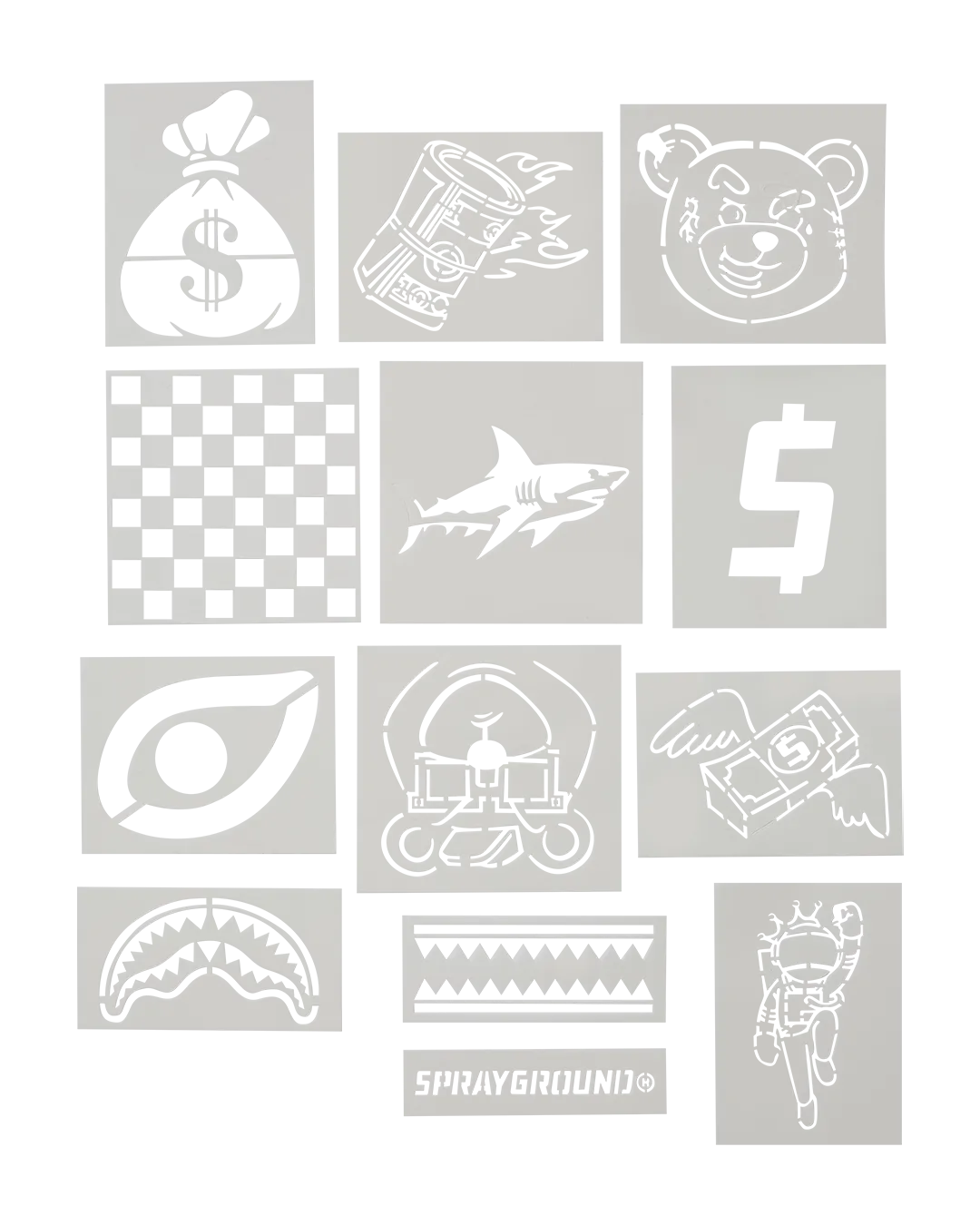 GRAFFITI ARTIST - DESIGN YOUR OWN BACKPACK - 9 STENCILS INCLUDED