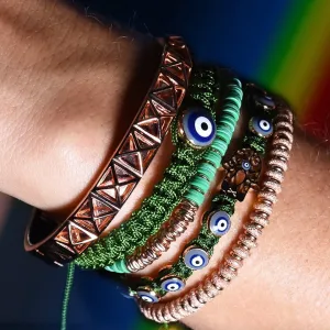 Green Pink Bracelet Combination
