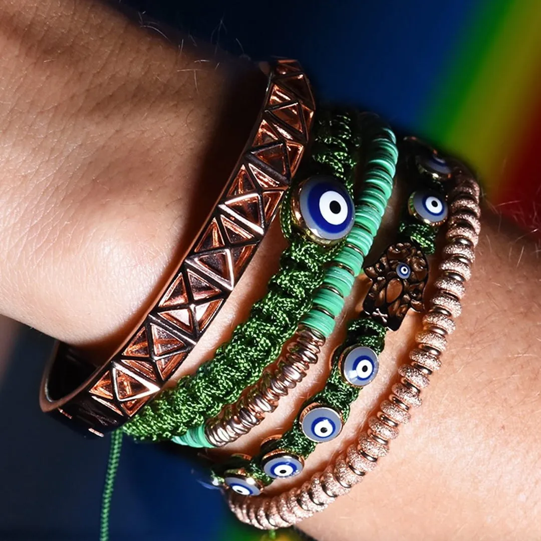 Green Pink Bracelet Combination