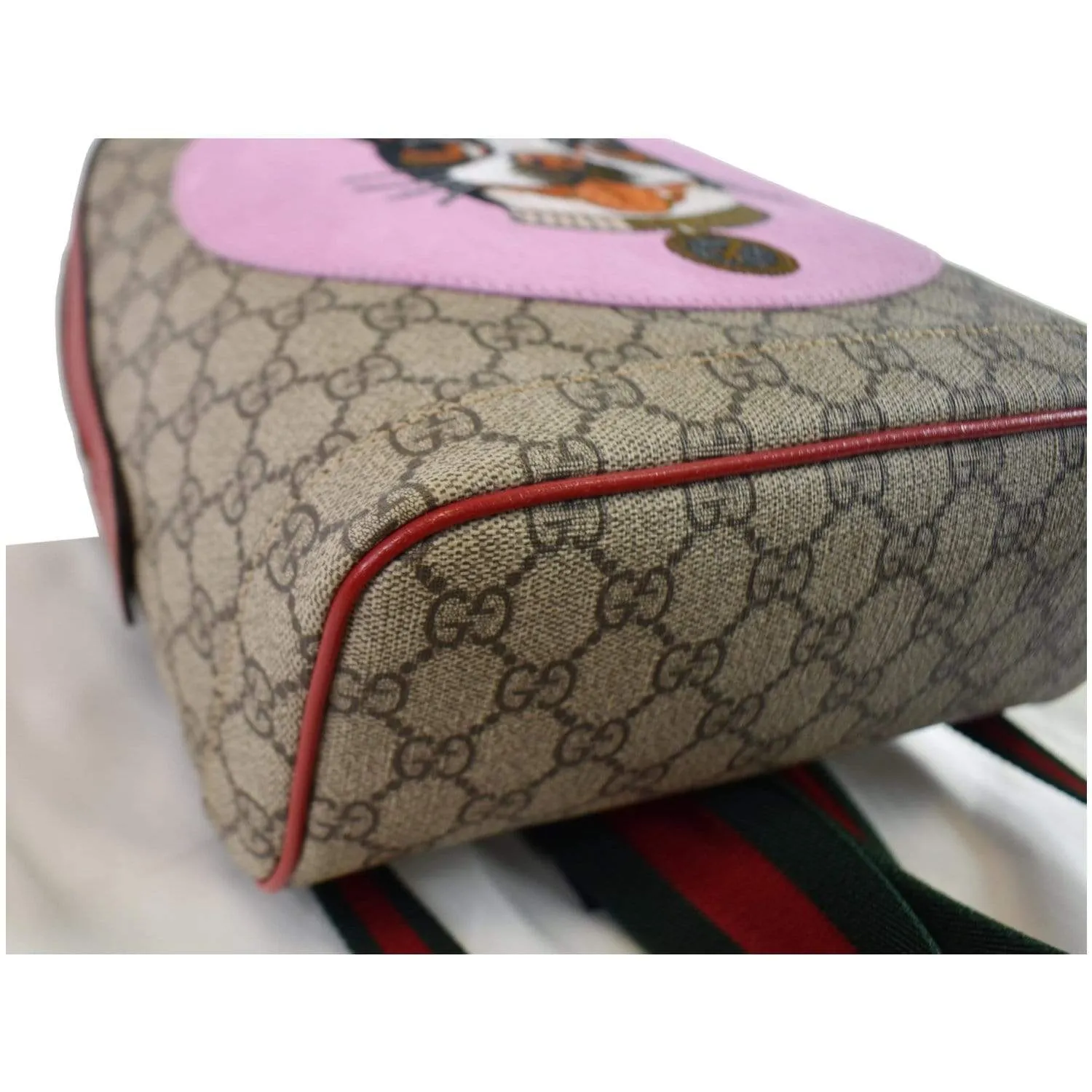 GUCCI Bosco GG Supreme Canvas Backpack Bag Beige 495621