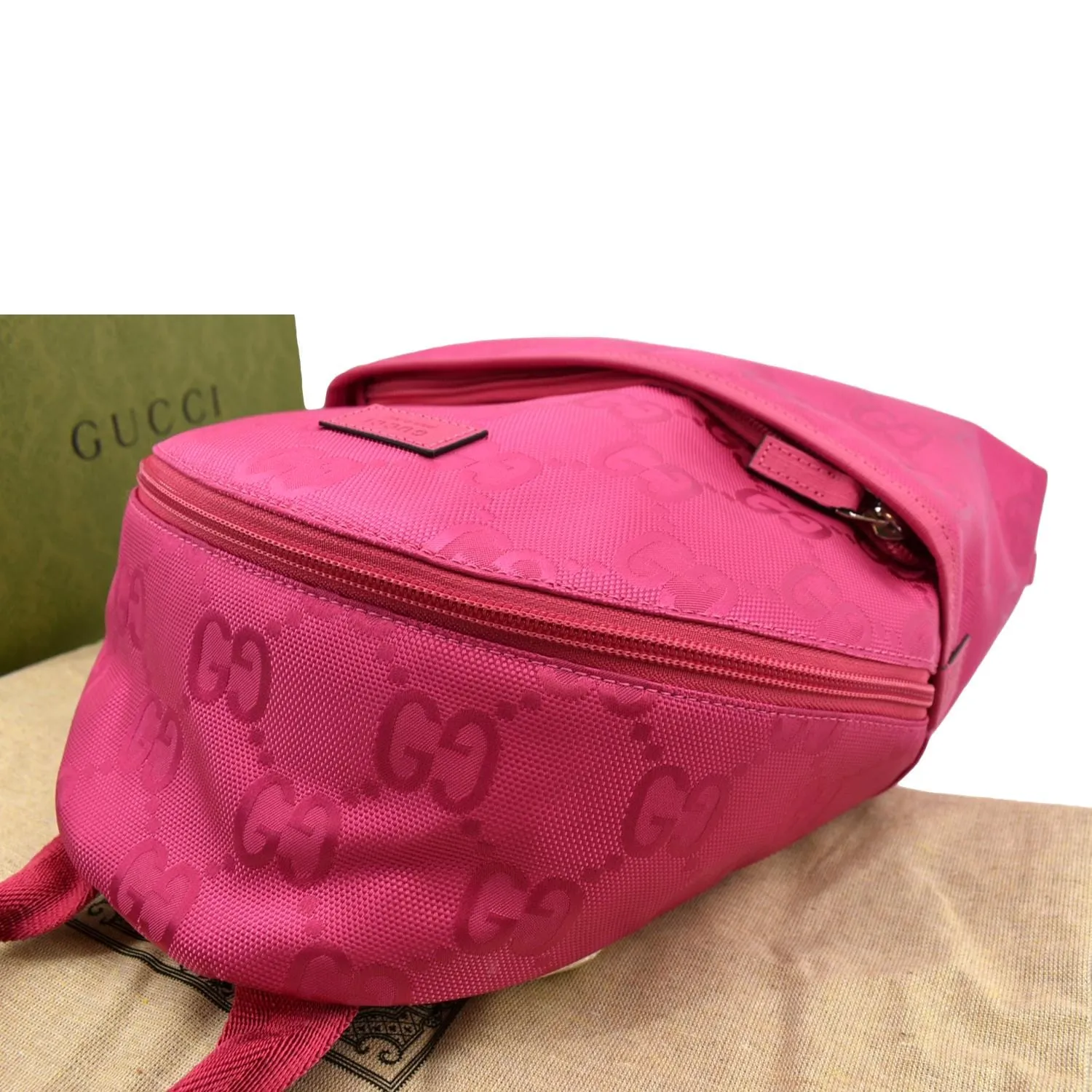 GUCCI Children's GG Coated Canvas Backpack Pink 271327