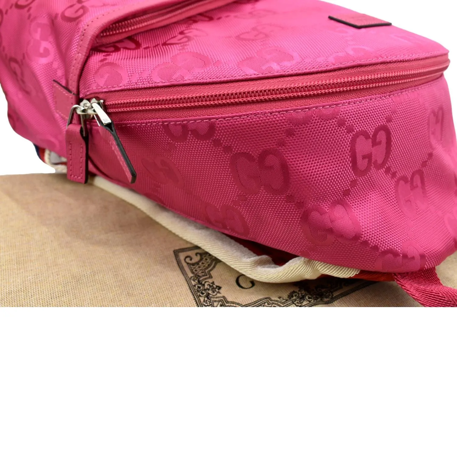 GUCCI Children's GG Coated Canvas Backpack Pink 271327