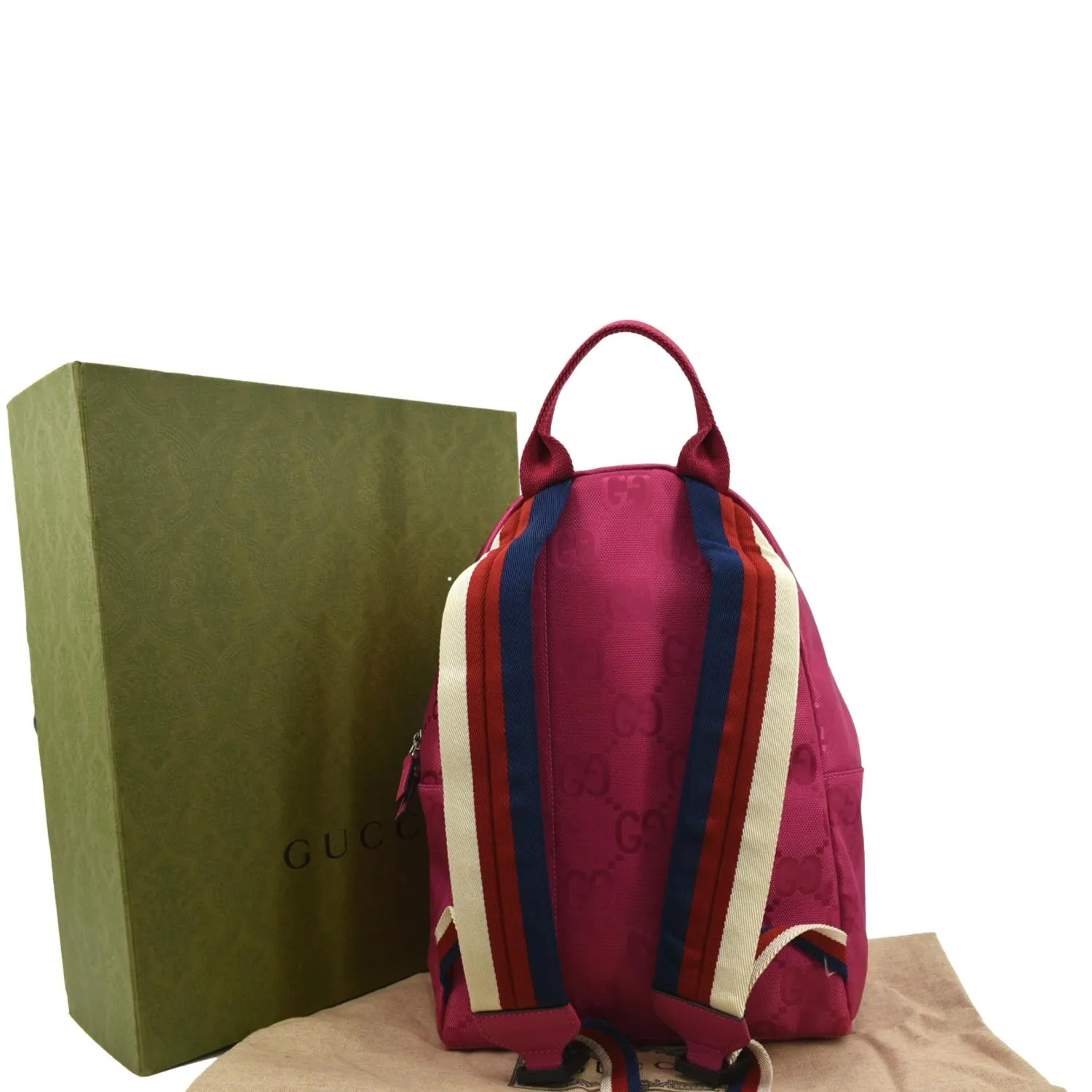 GUCCI Children's GG Coated Canvas Backpack Pink 271327