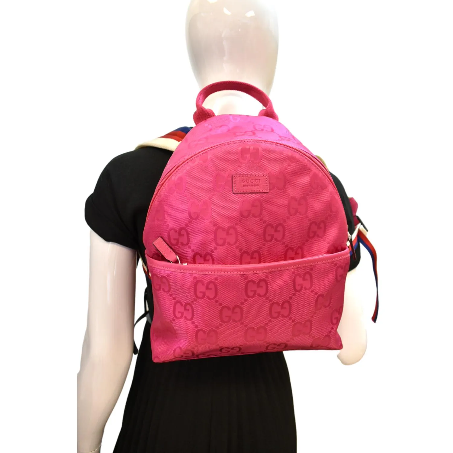 GUCCI Children's GG Coated Canvas Backpack Pink 271327